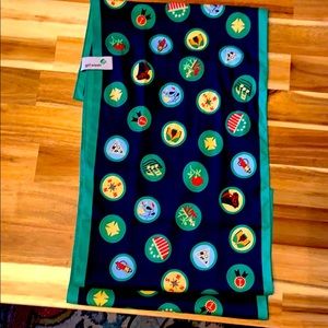 Girl Scout scarf with badge design